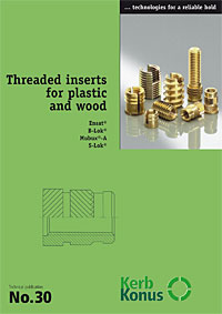 Select products from publication 30 (Threads for plastics and wood)